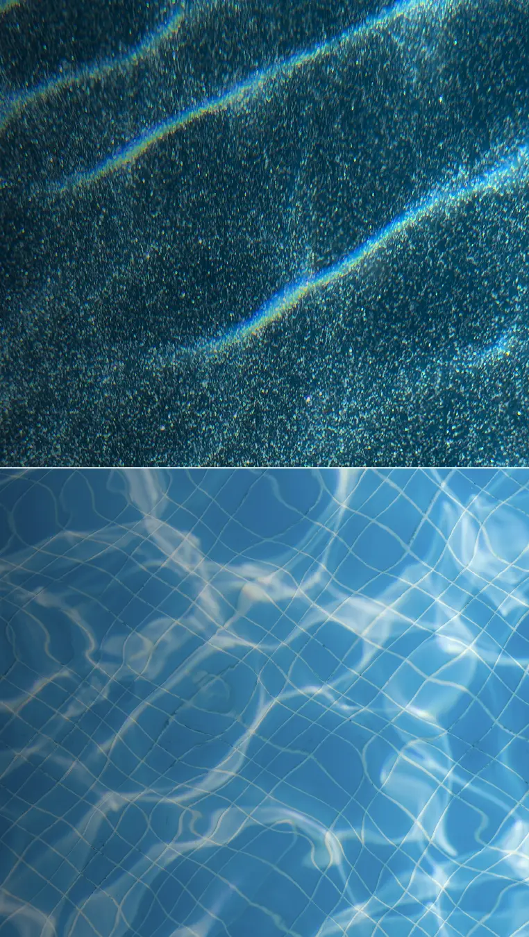 Comparativo de piscinas — Granitada®, concreto e fibra