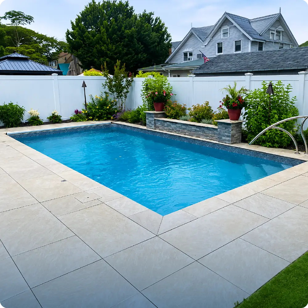 Modelo de piscina de concreto