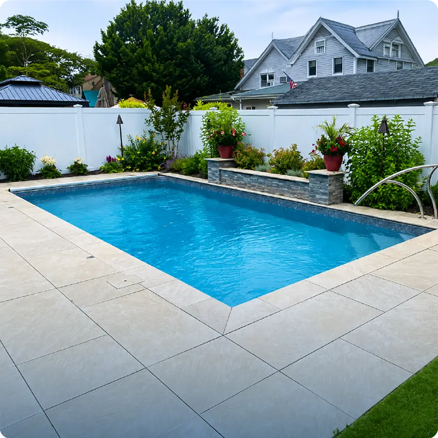Modelo de piscina de concreto