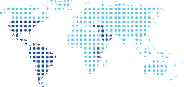 Mapa com a presença Fiber Pools na América do Norte