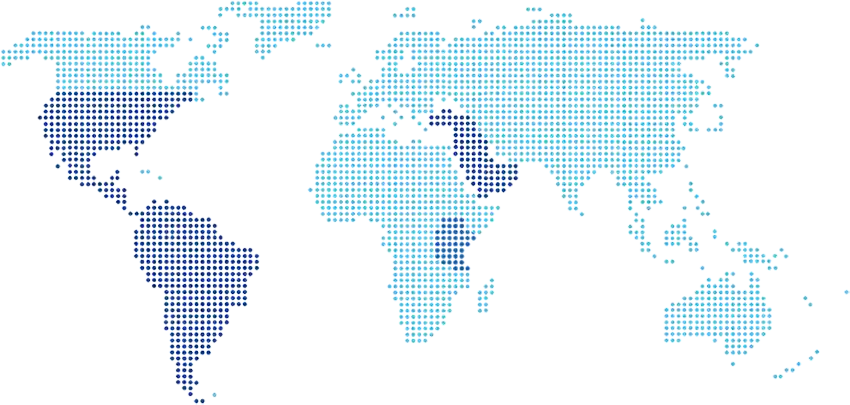Mapa com a presença Fiber Pools na América do Norte