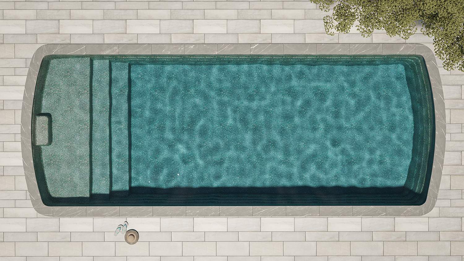 Piscina Granitada Bali Green