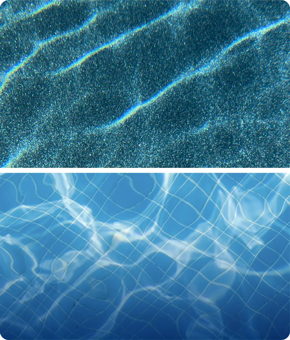 Comparativo piscinas Granitada® X Concreto