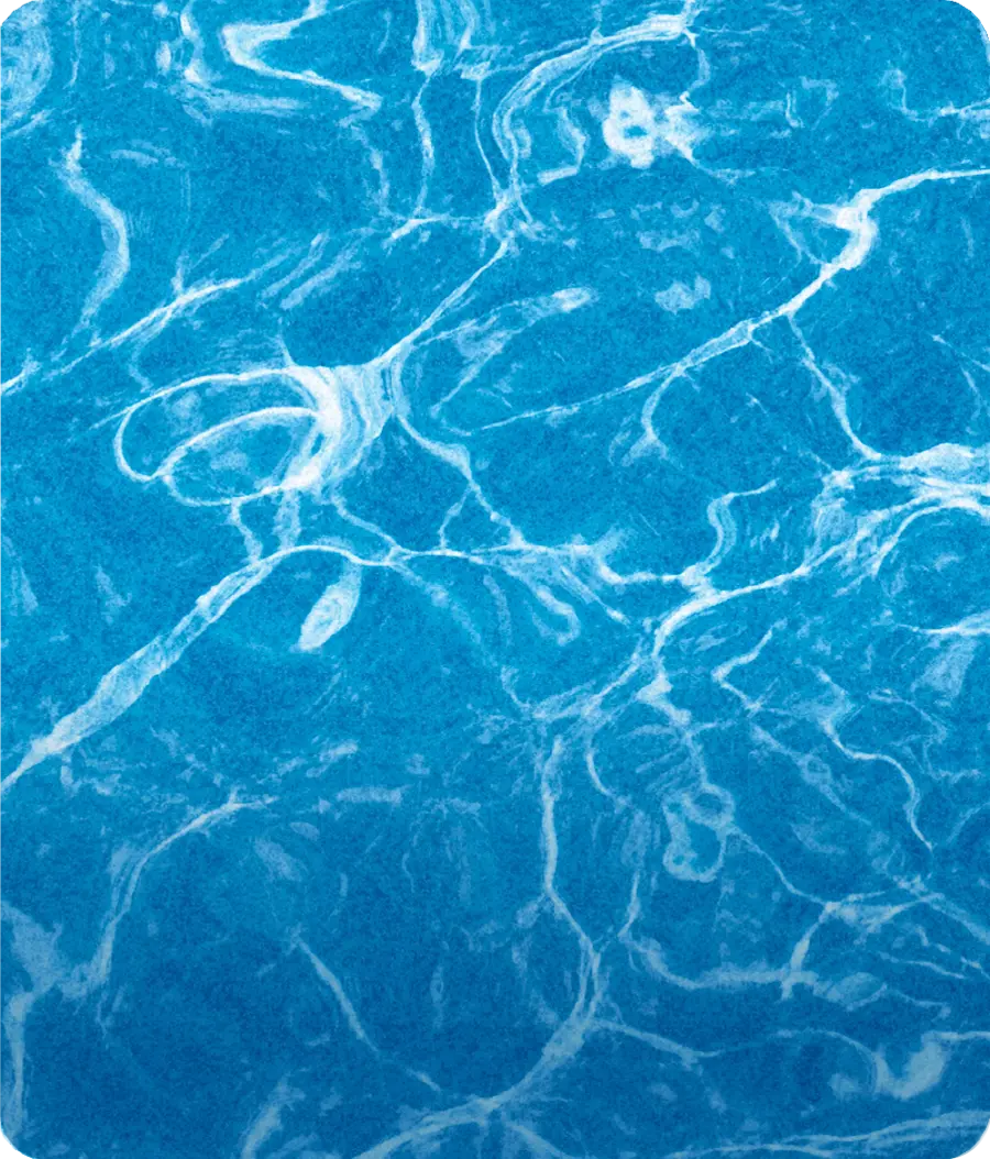 Cor Sky Blue — água da piscina Granitada®