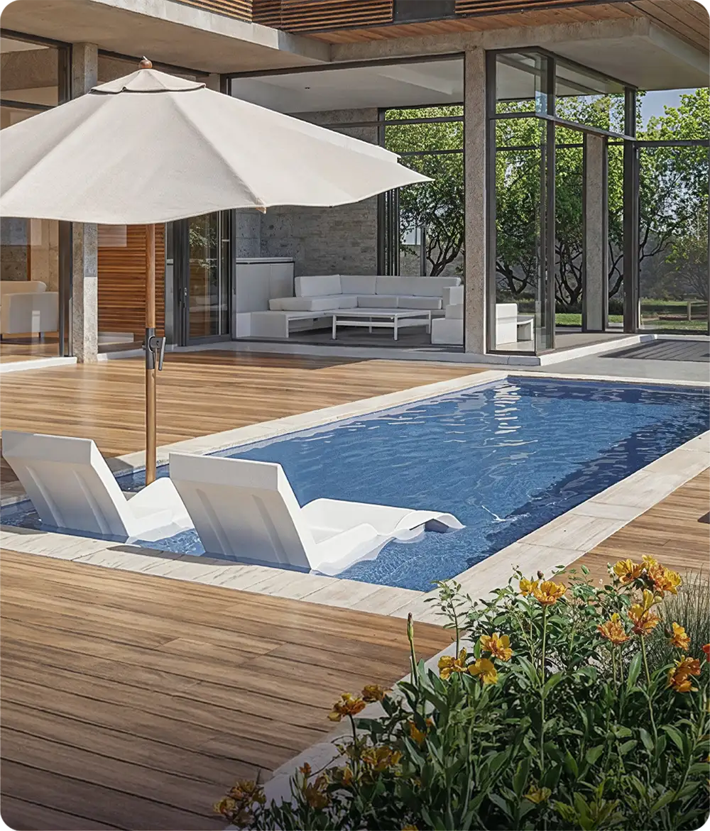 Hidráulica e acessórios para piscinas Fiber