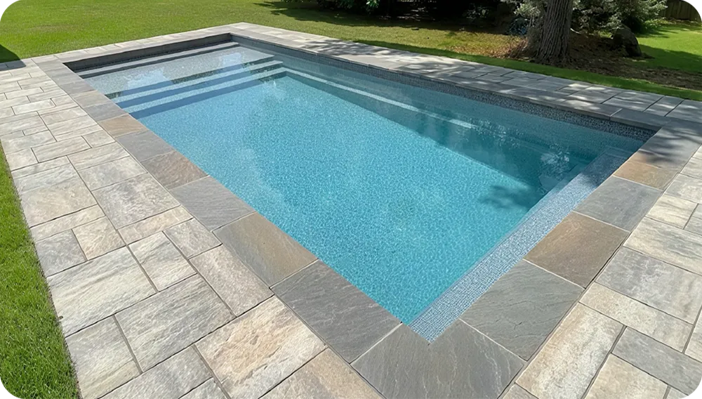 Detalhe do acabamento Granitada® com água