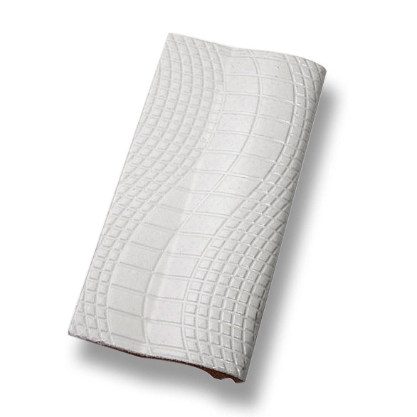 BORDA CERMICA PASTILHADO BRANCO